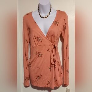 🛍️ BUNDLE ONLY 🛍️H&M Blush Pink Floral Long Sleeve Blouse